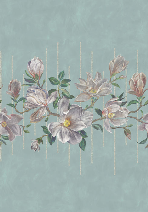 Osborne & Little Magnolia Frieze Panel 2 Wallpaper W7338-02