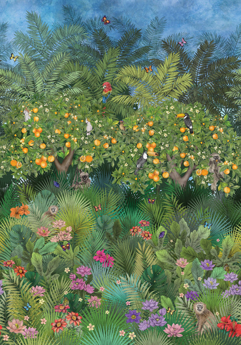 Matthew Williamson Orange Grove Panel 1 Wallpaper W7493-01