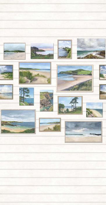 Osborne & Little Seascape Panel 1 Wallpaper W7681-01