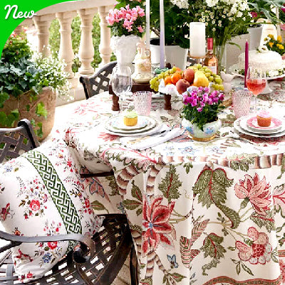 Brunschwig Fils Cadenet Fabric Collection on table