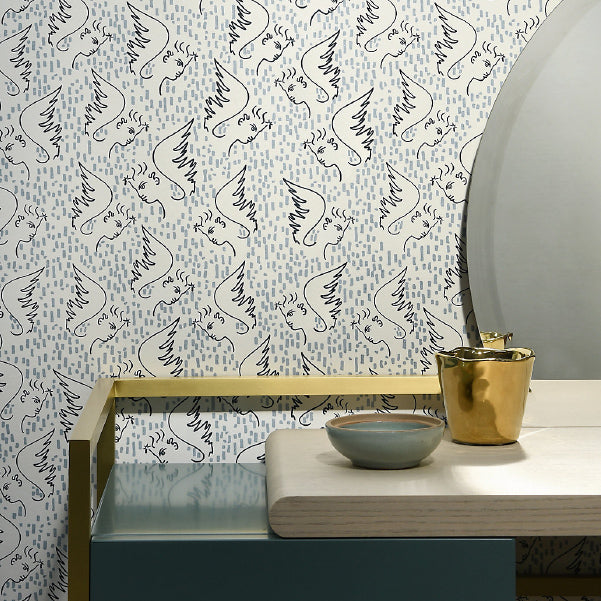 Lelievre The Wall: Jean Cocteau Wallpaper