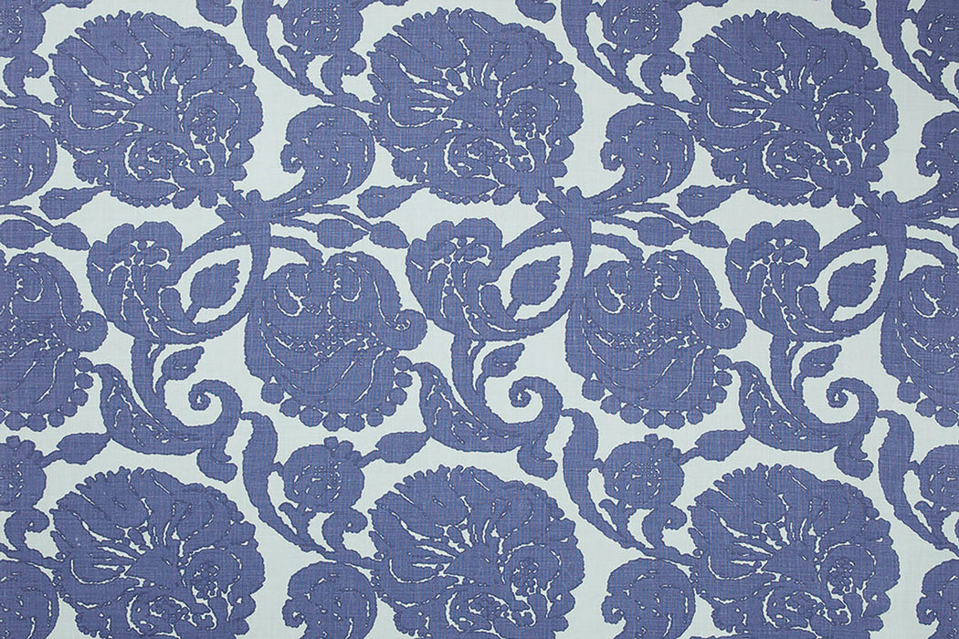 Christopher Farr Anna Indoor Printed Indigo Fabric Sample