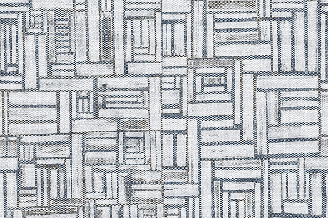 Christopher Farr Gozo Raffia Cobalt Wallpaper Sample