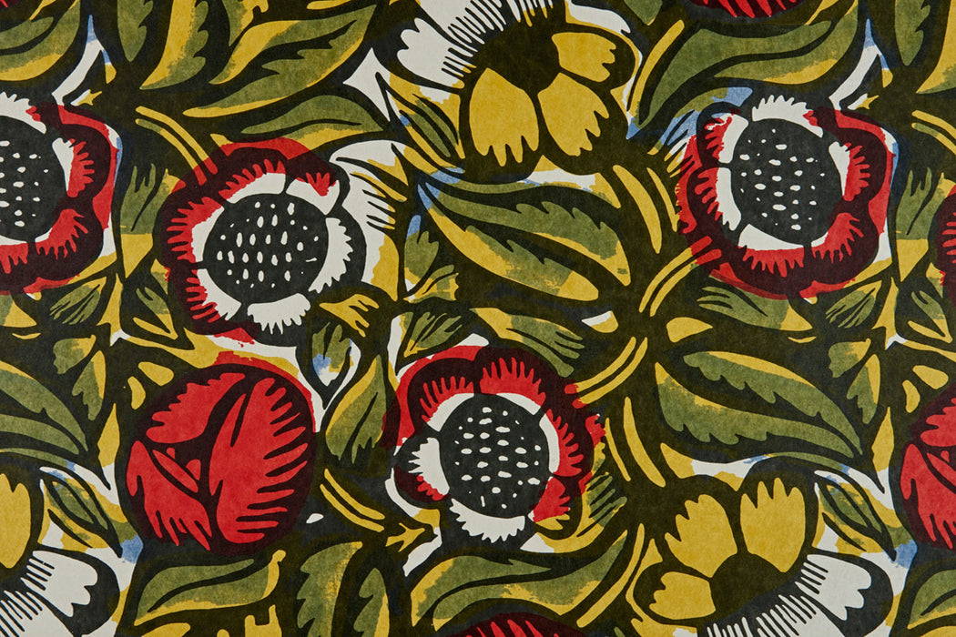 Christopher Farr La Foret Standard Poppy Wallpaper Sample