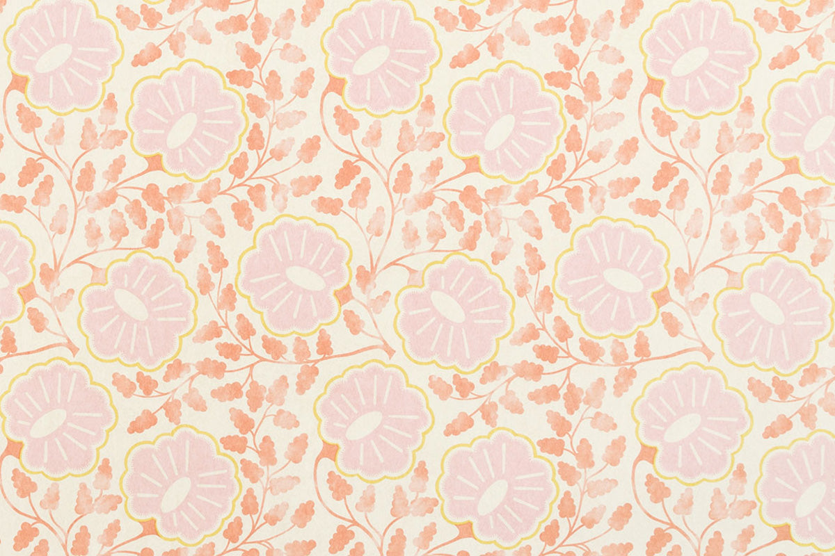 Christopher Farr Punch Paisley Standard Guava Wallpaper Sample