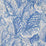 Christopher Farr Mille Feuilles Standard Cobalt Wallpaper Sample