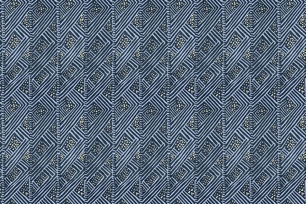 Christopher Farr Belge Raffia Cobalt Wallpaper Sample
