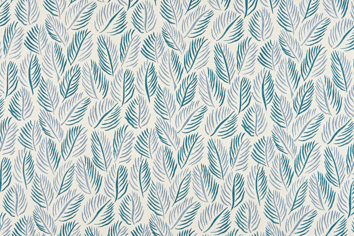 Christopher Farr Armatures Feuilles Standard Cobalt Wallpaper Sample