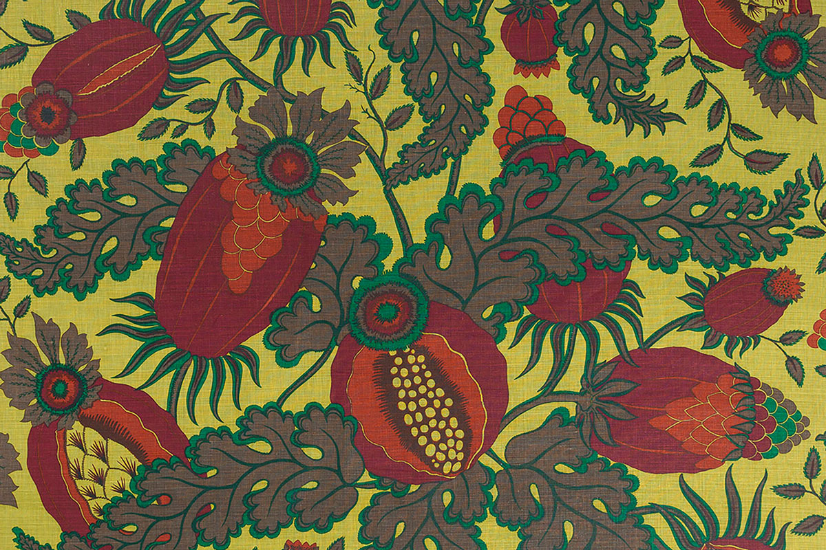 Christopher Farr Carnival Indoor Printed Wine Fabric Sample