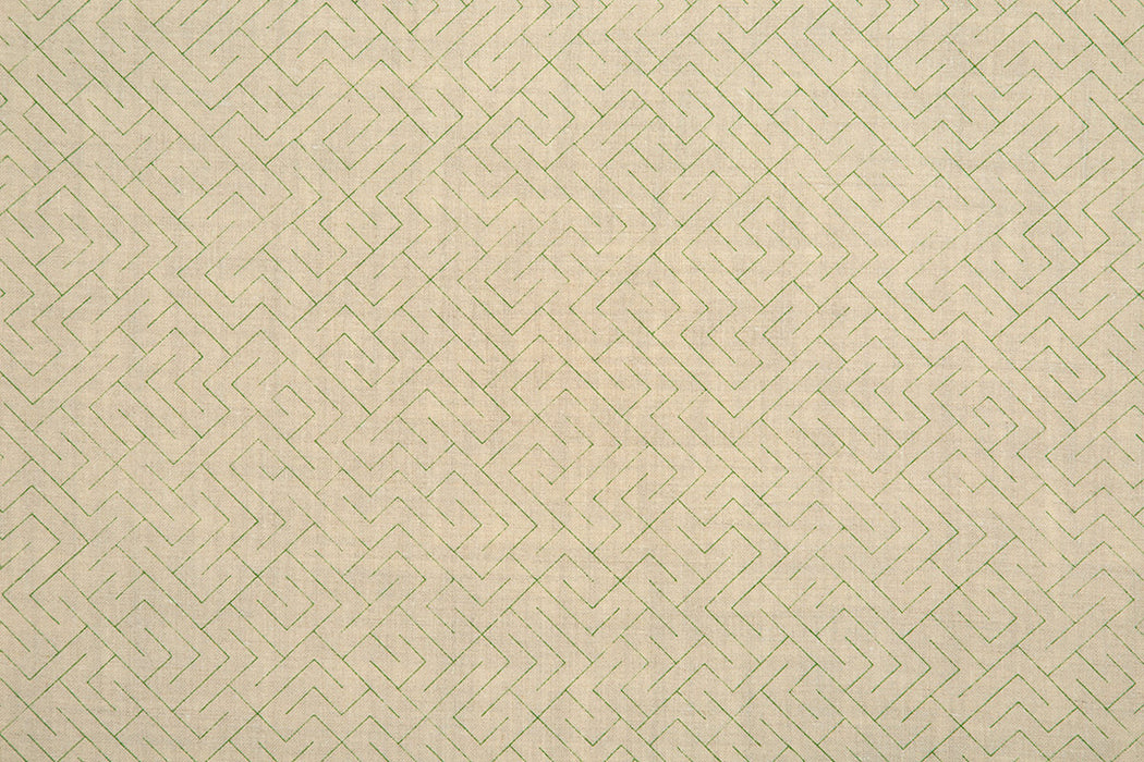 Christopher Farr Triangulated Indoor Printed Green Fabric Sample