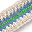 Christopher Farr Railroad Border Green Trim