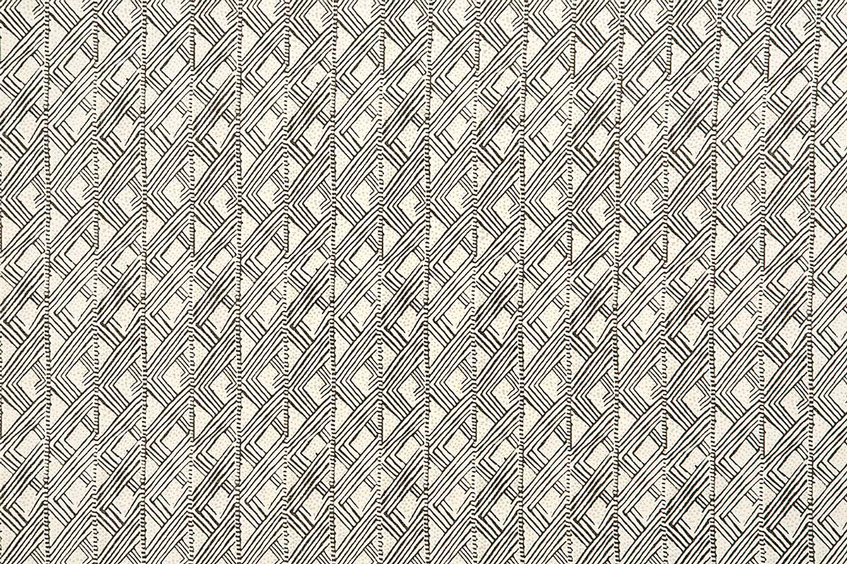 Christopher Farr Belge Indoor Printed Charcoal Fabric Sample