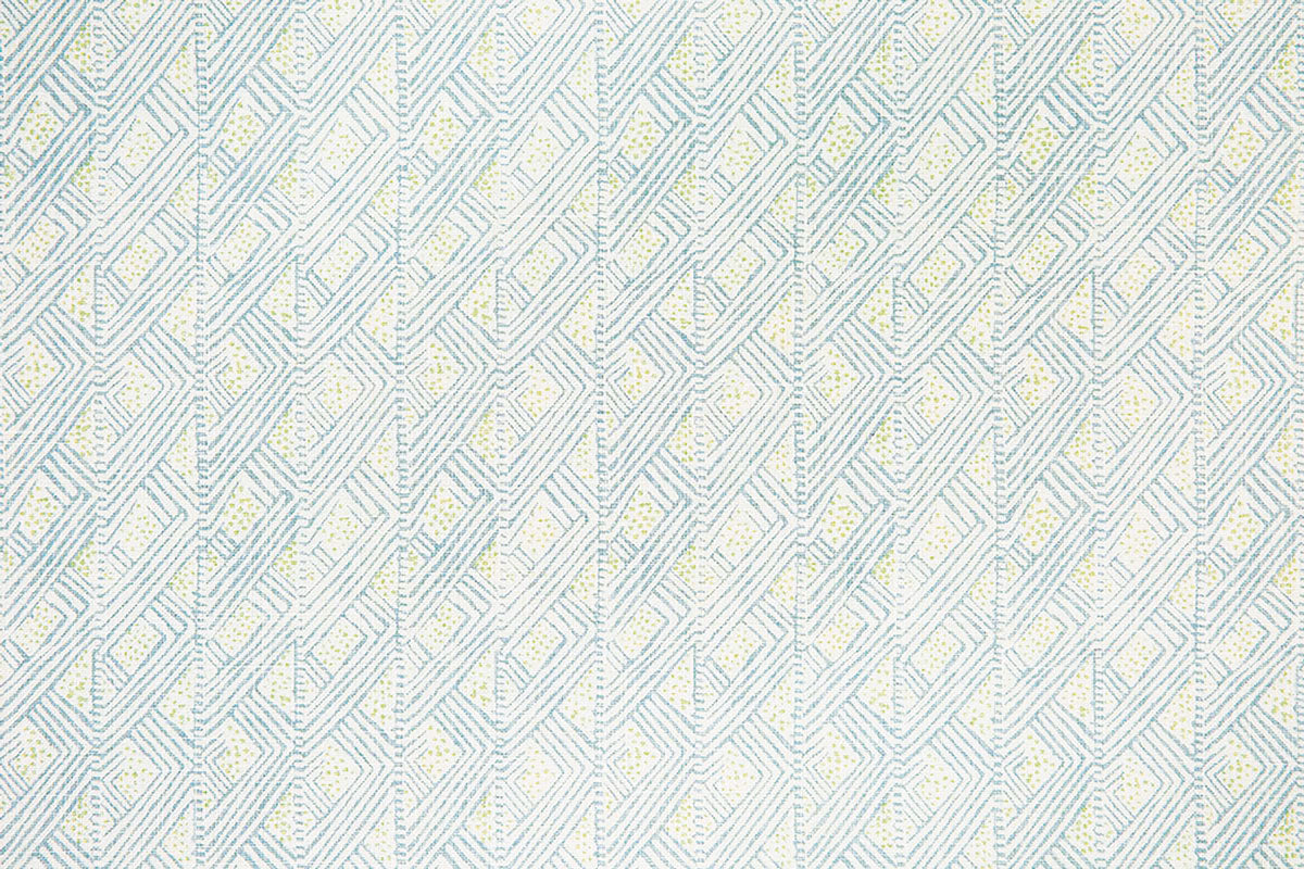 Christopher Farr Belge Indoor Printed Pale Blue Fabric Sample