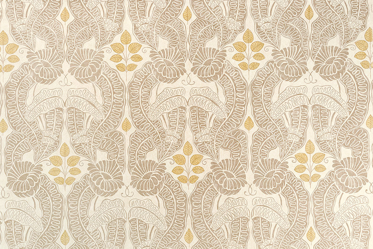 Christopher Farr Belle-De-Nuit Indoor Printed Natural Fabric Sample