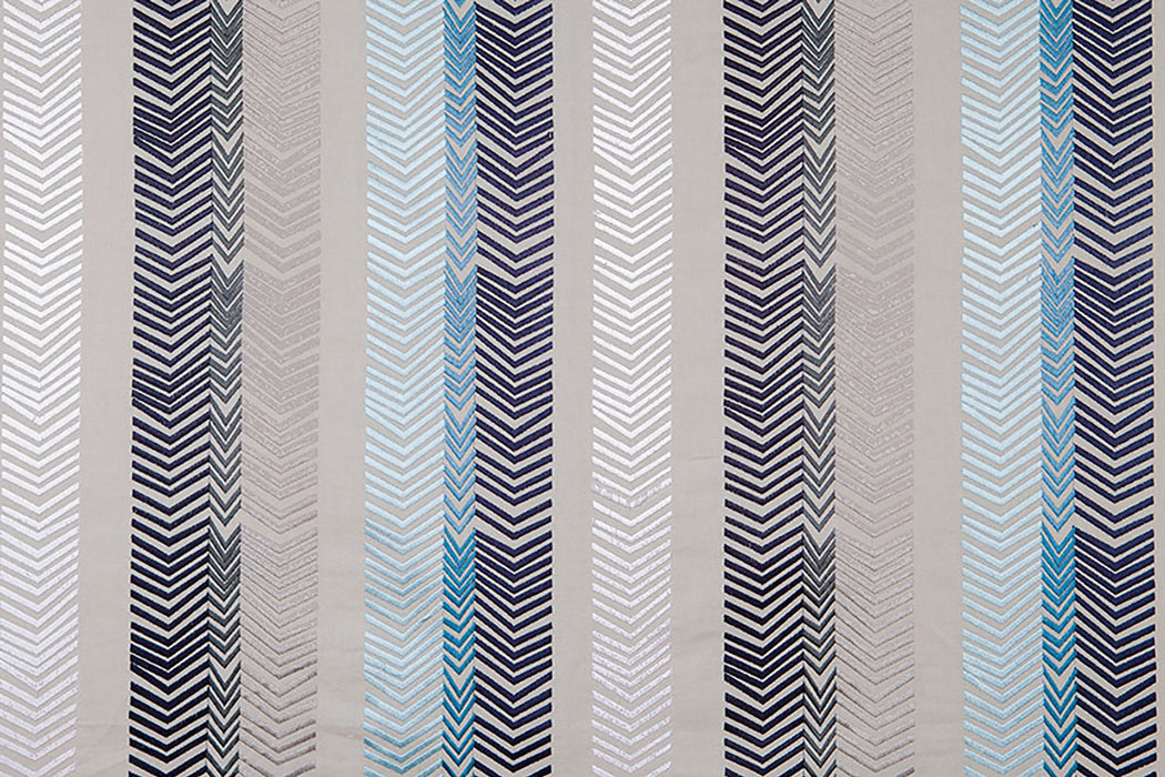 Christopher Farr Bookend Indoor Embroidered Navy Fabric Sample