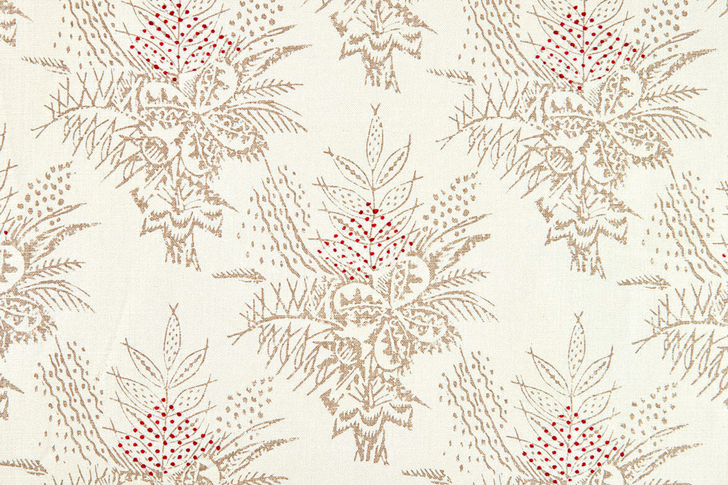 Christopher Farr Bouquet Indoor Printed Natural Fabric Sample