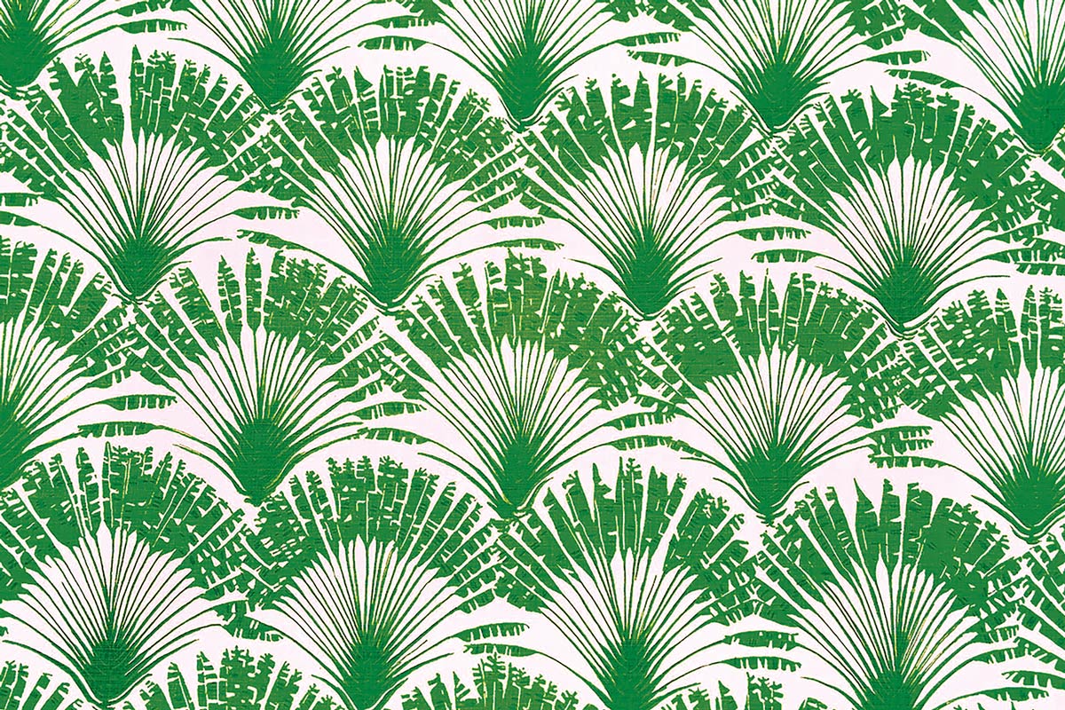 Christopher Farr Brisa Indoor Printed Green Fabric Sample