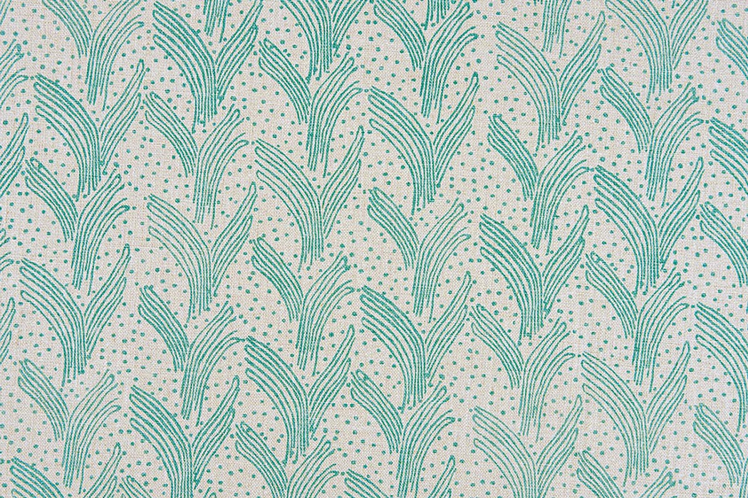 Christopher Farr Carnac Indoor Printed Turquoise Fabric Sample