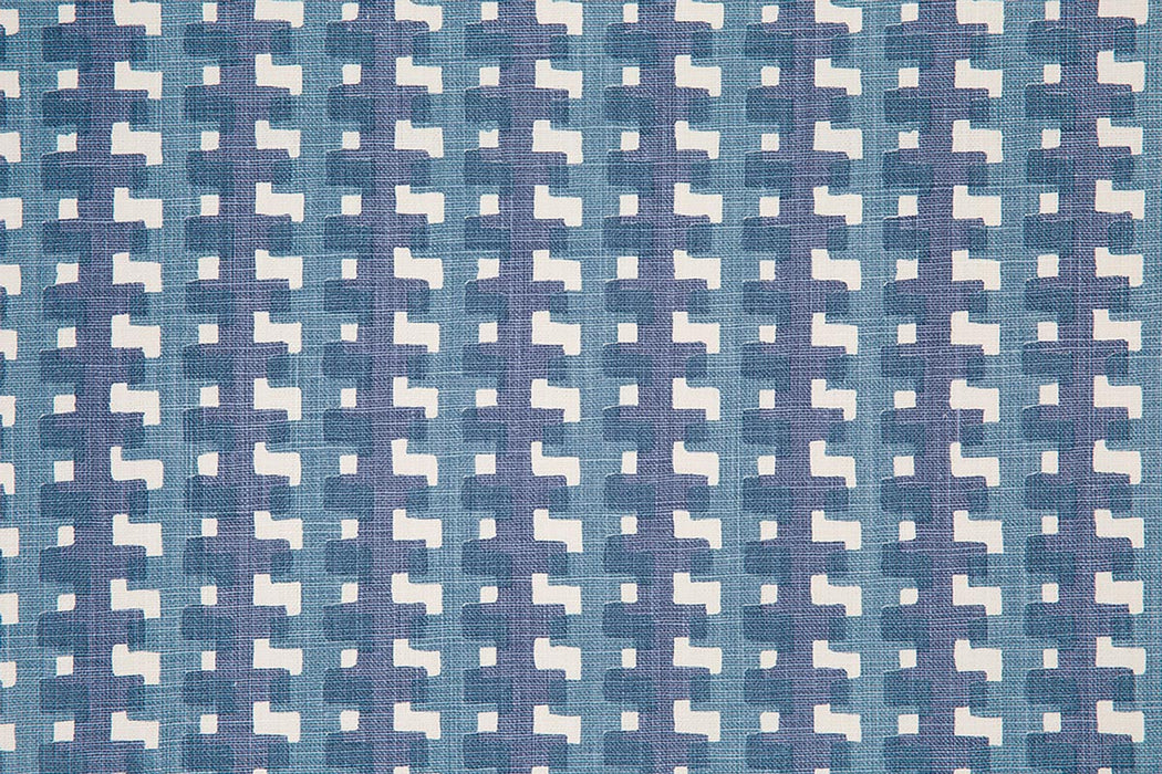 Christopher Farr Cremaillere Indoor Printed Indigo Fabric Sample
