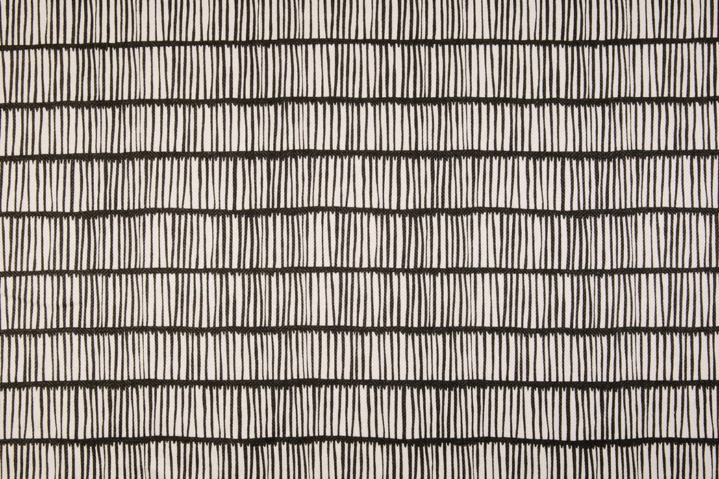 Christopher Farr Crochet Indoor Printed Charcoal Fabric Sample