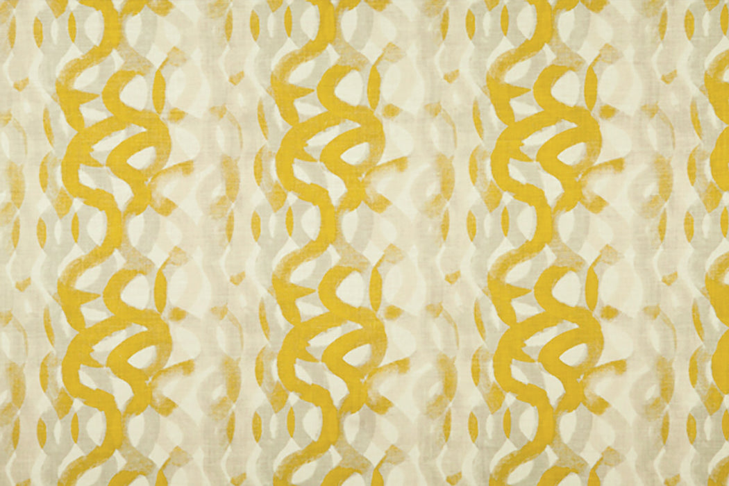 Christopher Farr Fathom Indoor Printed Lemon Fabric Sample