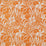 Christopher Farr Fleurs Etoilees Indoor Printed Orange Fabric Sample