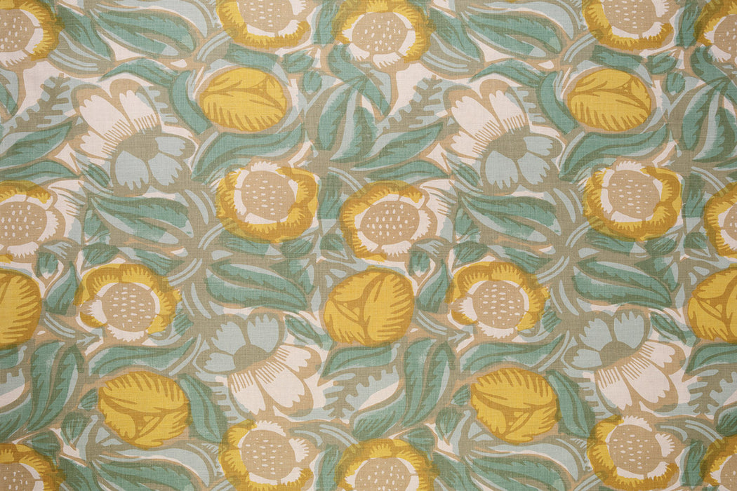 Christopher Farr La Foret Indoor Printed Lemon Fabric Sample