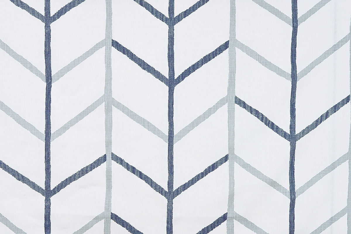 Christopher Farr One Way Indoor Printed Indigo Fabric Sample