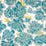Christopher Farr Peonies Indoor Printed Aqua Fabric Sample