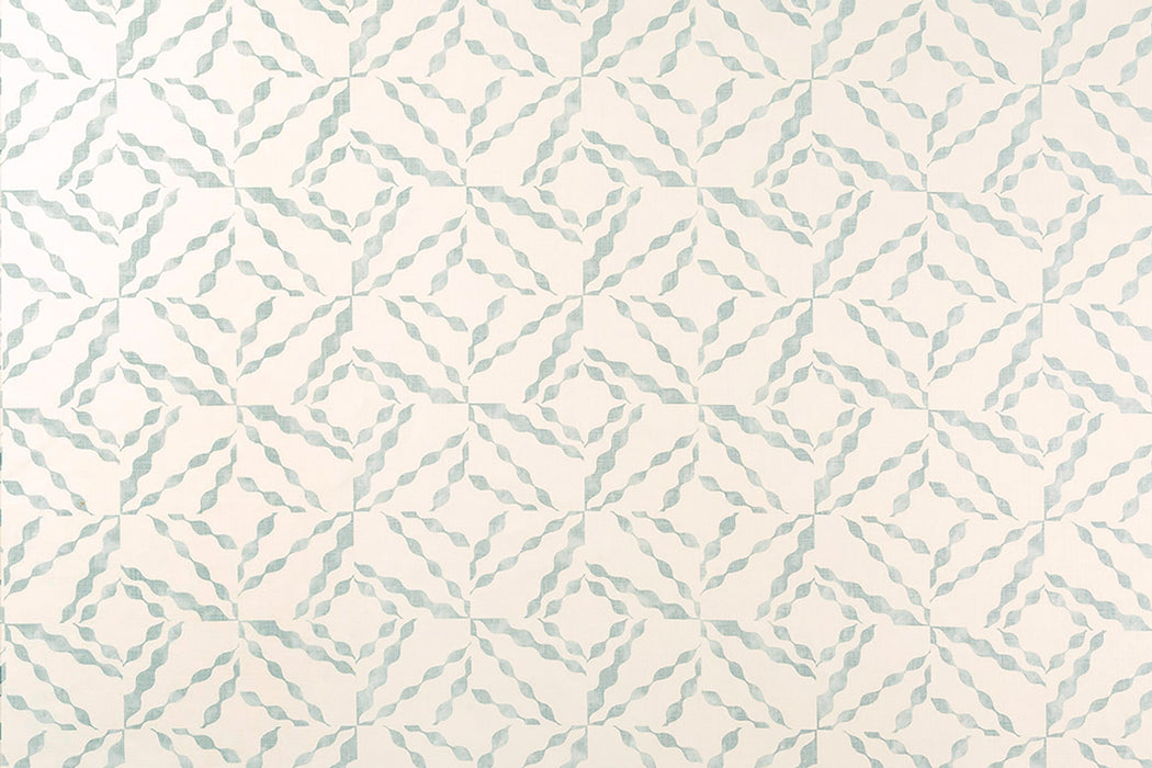 Christopher Farr Puzzle Indoor Printed Pale Blue Fabric Sample