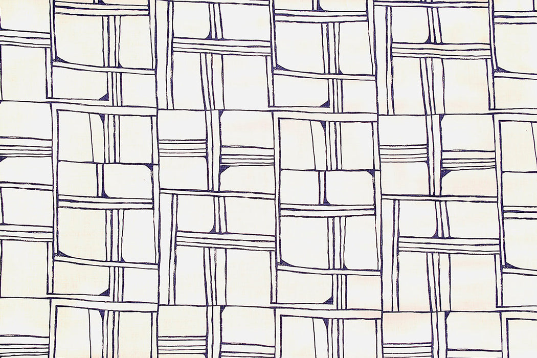 Christopher Farr Quadrant Indoor Printed Indigo Fabric Sample