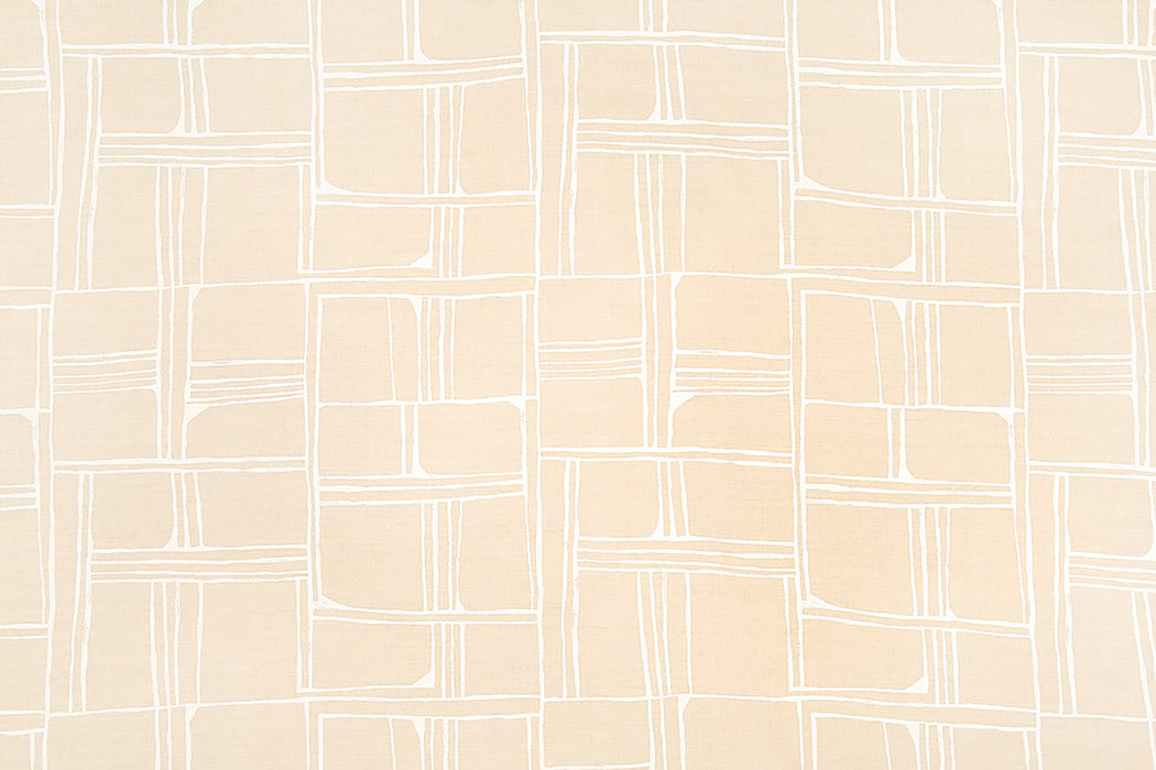 Christopher Farr Quadrant Indoor Printed White Fabric Sample