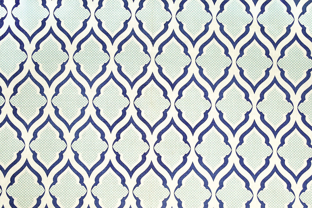 Christopher Farr Ravenna Indoor Printed Indigo Fabric Sample