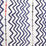 Christopher Farr Rick Rack Indoor Printed Embroidered Indigo Fabric Sample