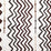 Christopher Farr Rick Rack Indoor Printed Embroidered Chocolate Fabric Sample