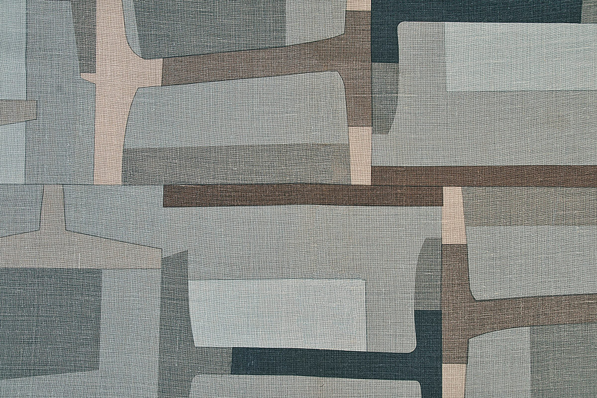 Christopher Farr Span Indoor Printed Smoke Fabric Sample