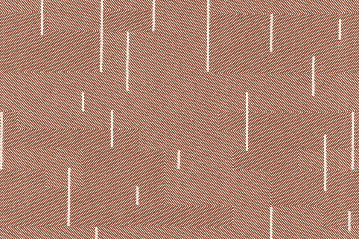 Christopher Farr With Verticals Raffia Rust Wallpaper Sample