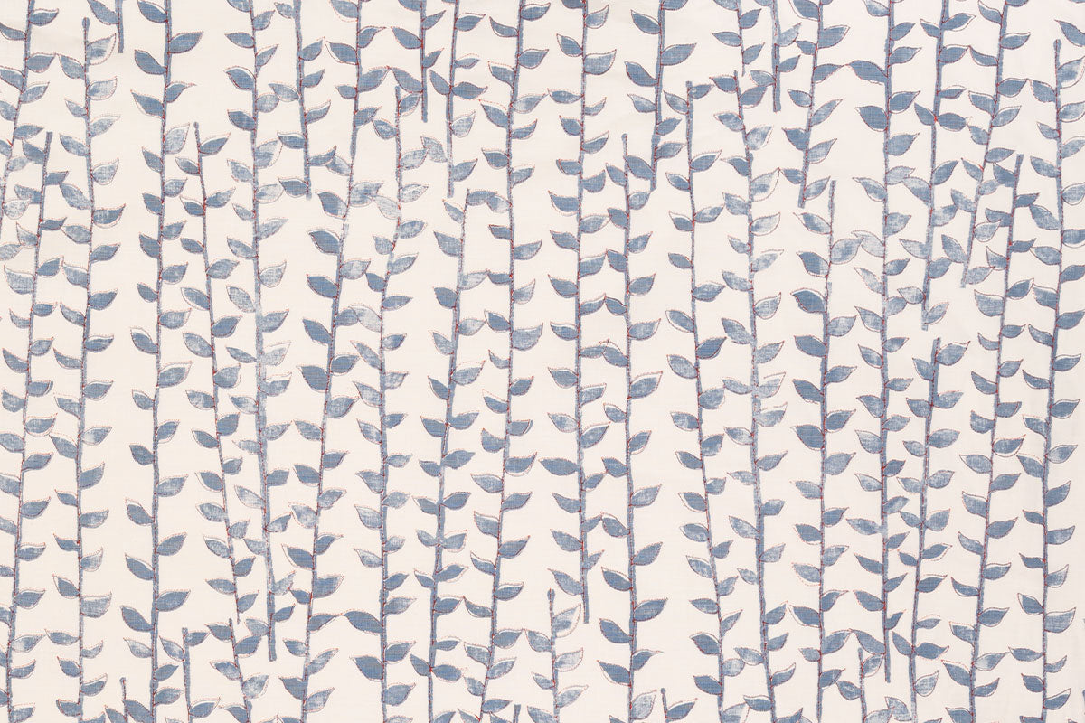 Christopher Farr Tea Trail Indoor Printed Denim Fabric Sample