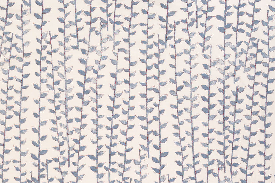 Christopher Farr Tea Trail Indoor Printed Denim Fabric Sample