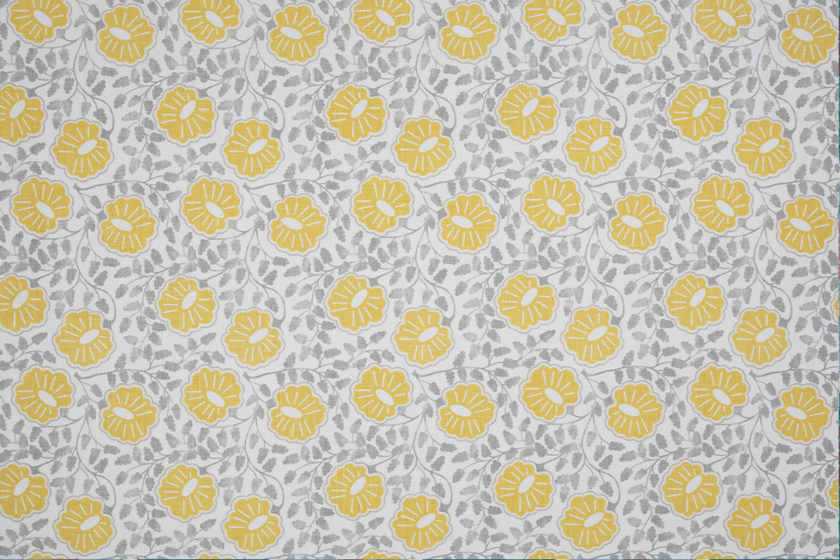 Christopher Farr Punch Paisley Indoor Printed Lemon Fabric Sample