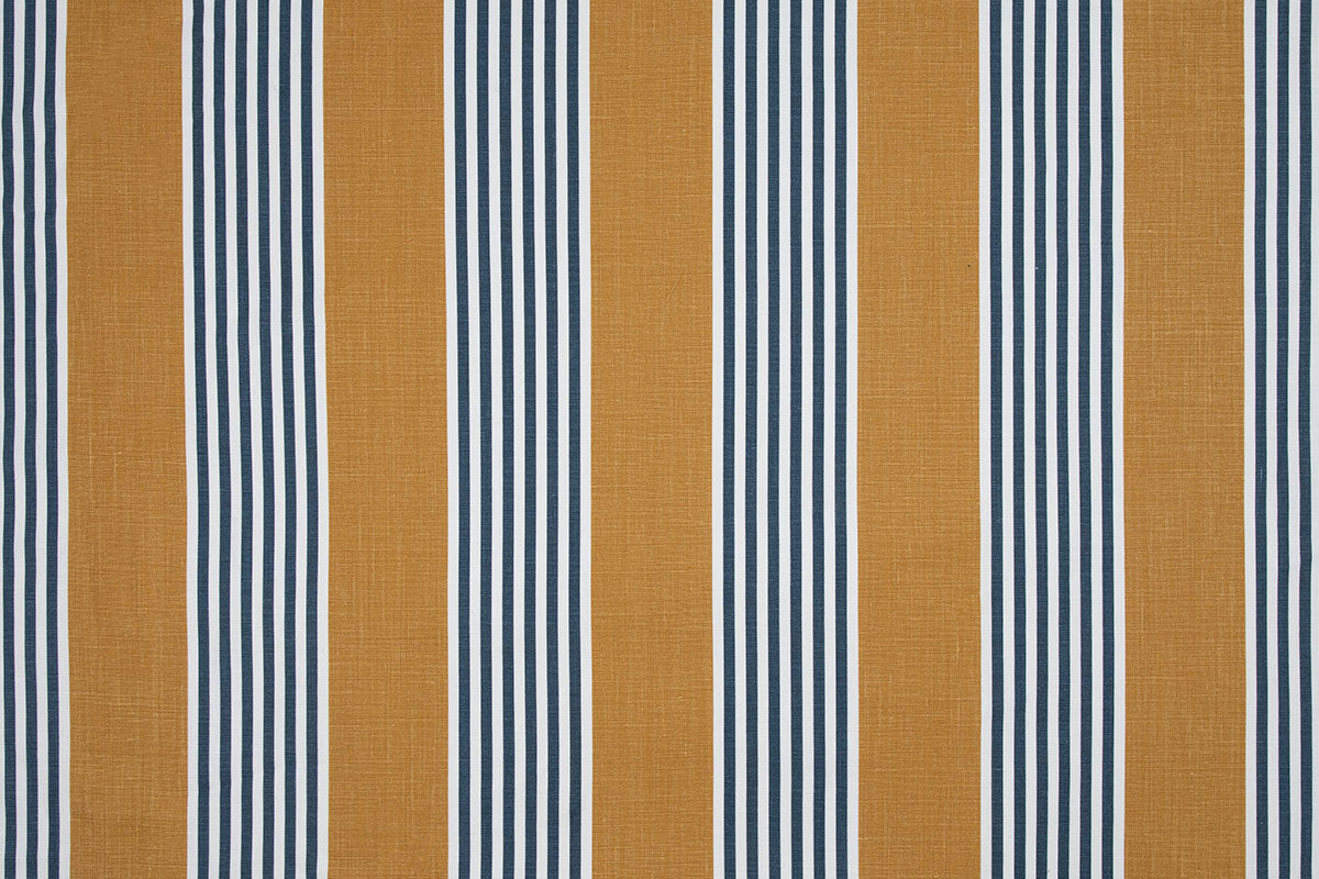 Christopher Farr The Hudson Stripe Indoor Printed Honey Fabric Sample