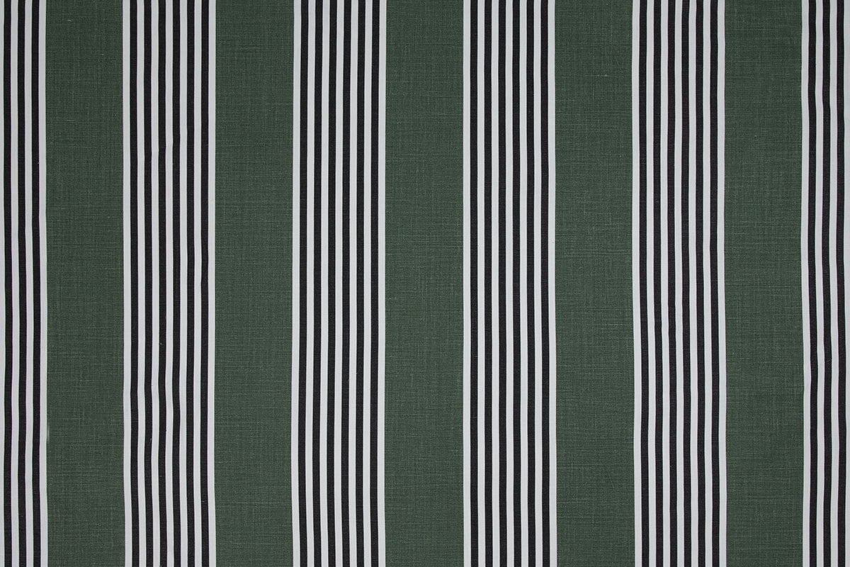 Christopher Farr The Hudson Stripe Indoor Printed Olive Fabric Sample