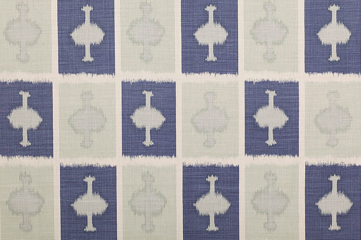 Christopher Farr Ozone Indoor Printed Indigo Fabric Sample