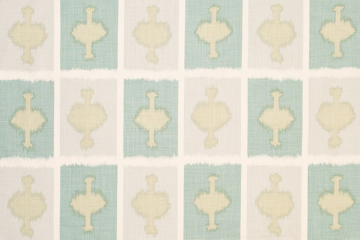 Christopher Farr Ozone Indoor Printed Aqua Fabric Sample