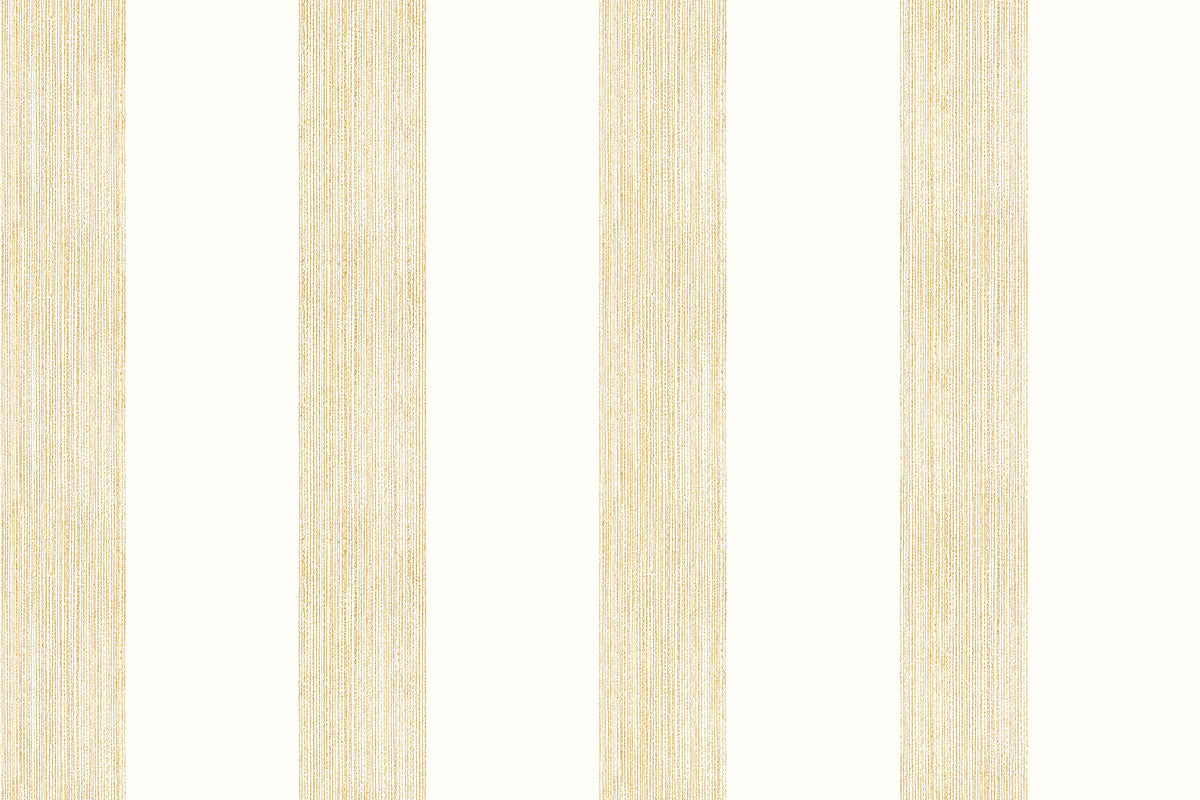 Christopher Farr Brome Stripe Standard Gold Wallpaper Sample
