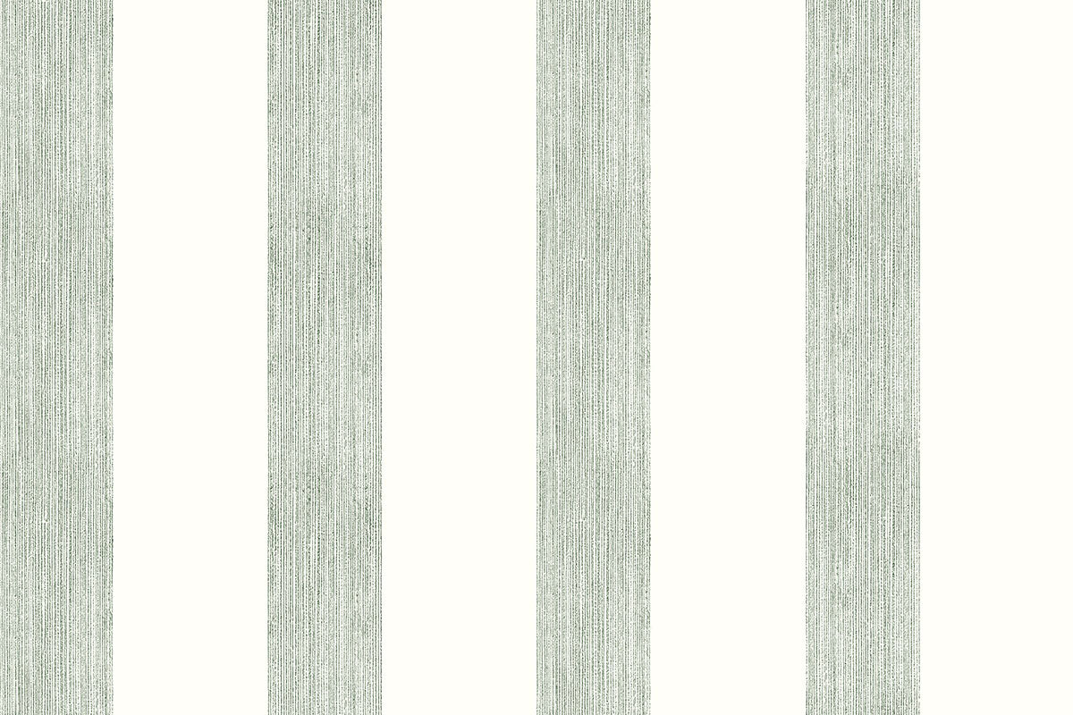 Christopher Farr Brome Stripe Standard Moss Wallpaper Sample