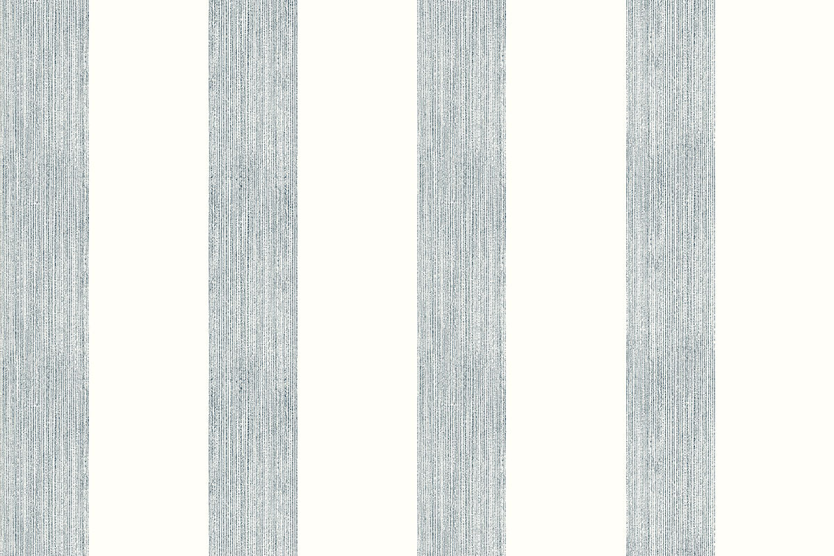 Christopher Farr Brome Stripe Standard Cobalt Wallpaper Sample