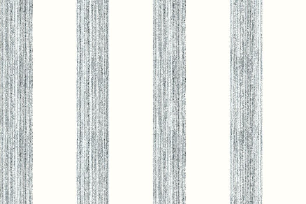 Christopher Farr Brome Stripe Standard Cobalt Wallpaper Sample