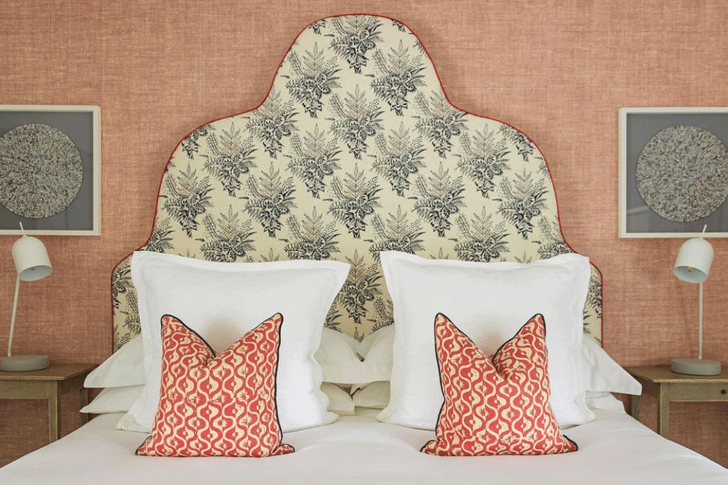 Christopher Farr Bouquet Indoor Printed Dark Indigo Fabric Sample