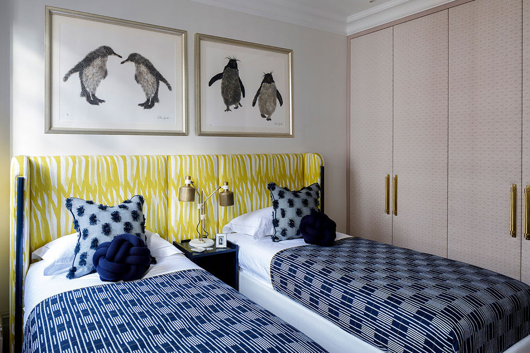 Christopher Farr Breakwater Indoor Printed Pale Blue Fabric Sample